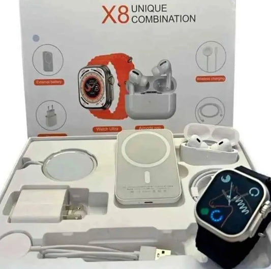 Smartwatch X8 Ultra + Mega Pack 7-en-1 ⚡