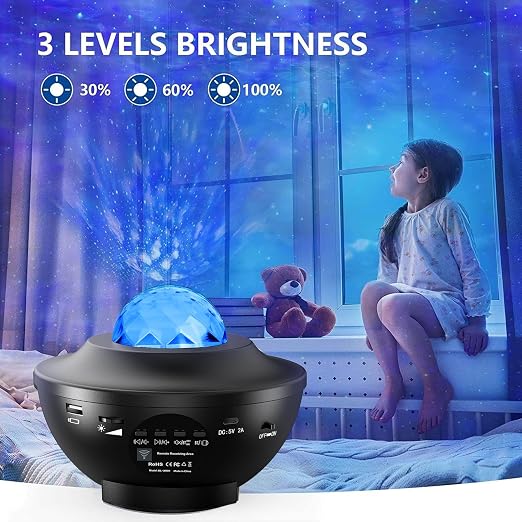 Proyector Galaxia OVNI con Parlante Bluetooth