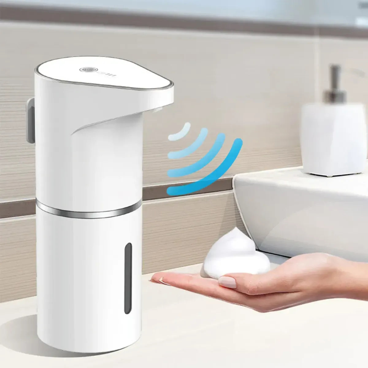 Dispensador Automático de Jabón con Sensor Inteligente – Recargable y sin contacto