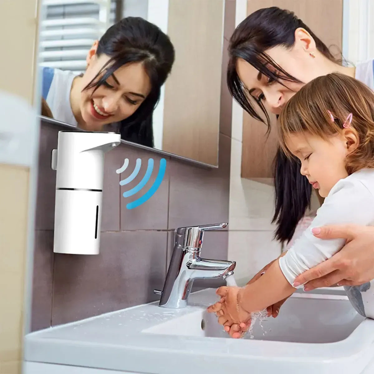 Dispensador Automático de Jabón con Sensor Inteligente – Recargable y sin contacto